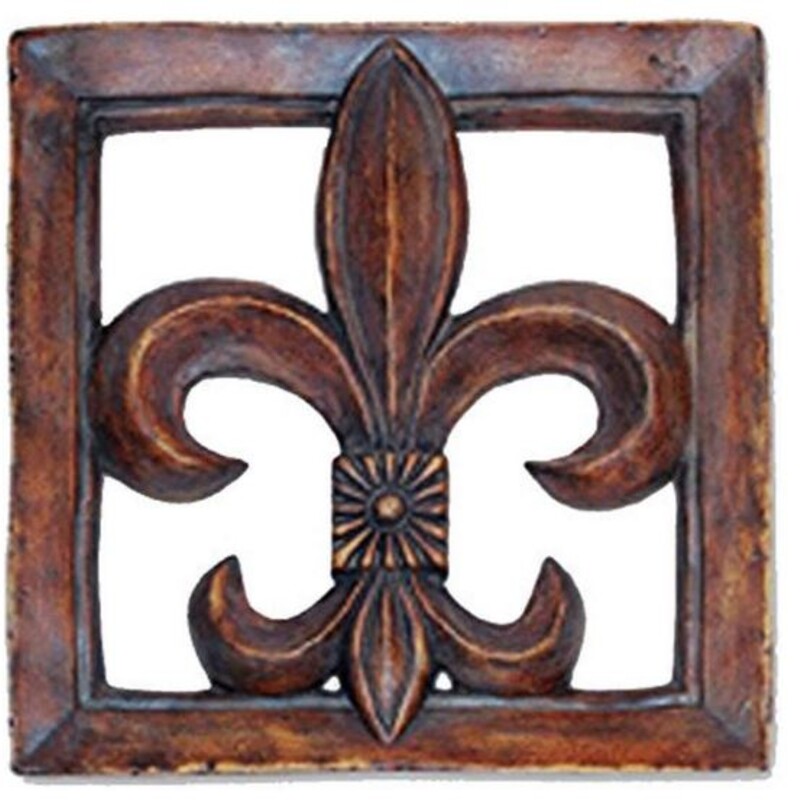 Hickory Manor Fleur De Lis Wall Decor
Wood
Brown, Size: 15x15H