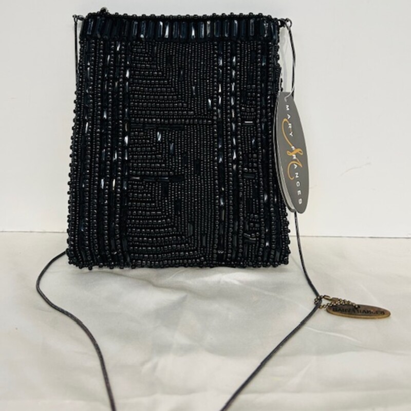 Mary Frances Square Beaded Handbag
Black Size: 6.5 x 7.5H