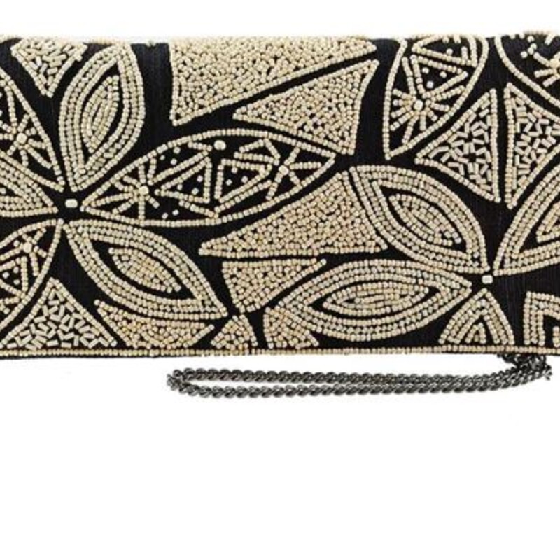 Mary Frances Kindred Spirit Clutch Handbag
Black Tan Size: 11 x 6H
Retails: $199.99