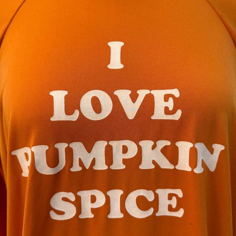 New LuLaRoe Hoodie<br />
I Love Pumpkin Spice<br />
Perfect for Fall!<br />
Color:  Pumpkin<br />
Size: Large