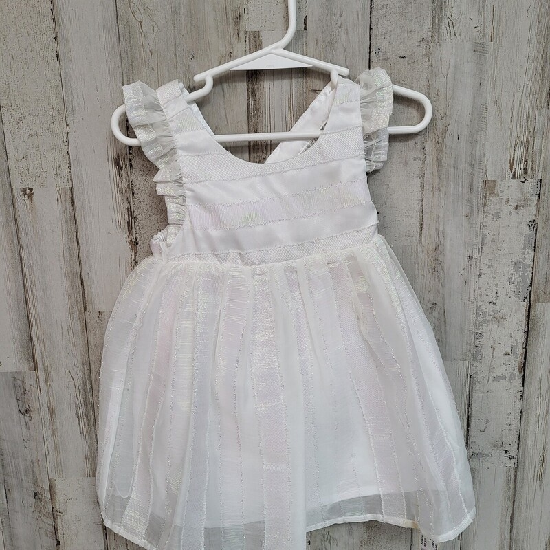 18M White Shimmer Dress