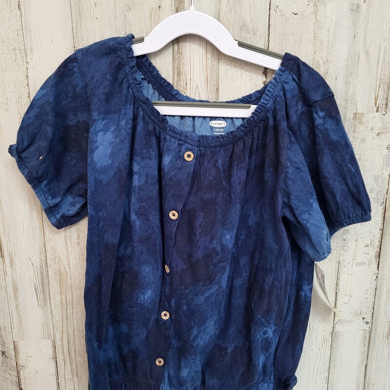 10/12 Navy Dye Pocket Top, Navy, Size: Girl 10 Up