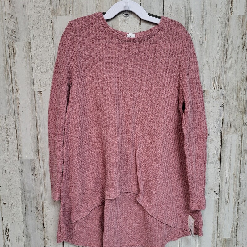 9 Mauve Waffle Top, Pink, Size: Girl 7/8