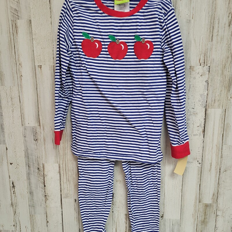 8 2pc Blue Stripe Apple P