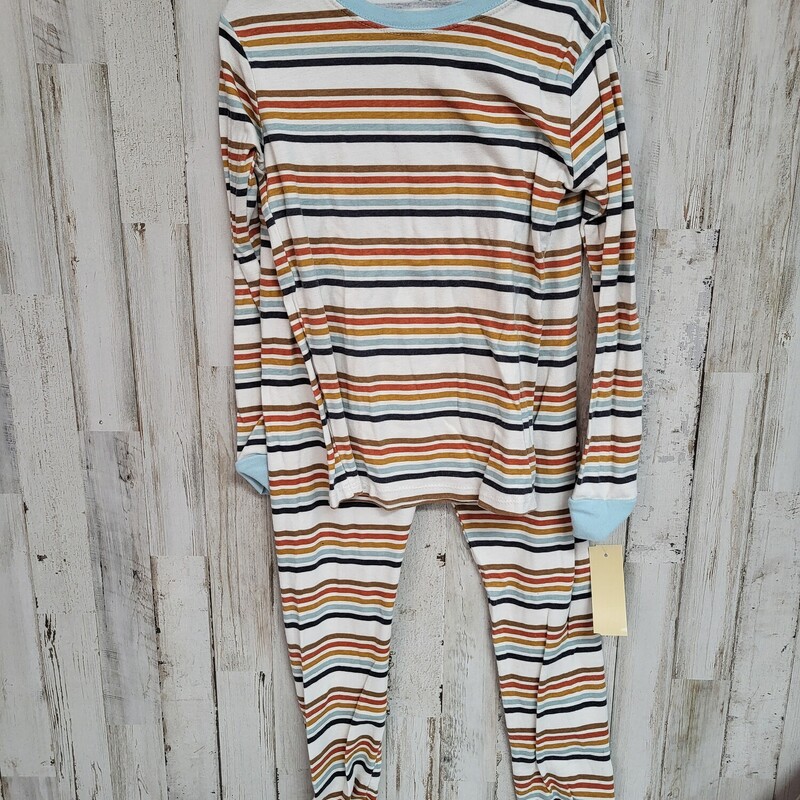 8 2pc Orange Stripe Pjs