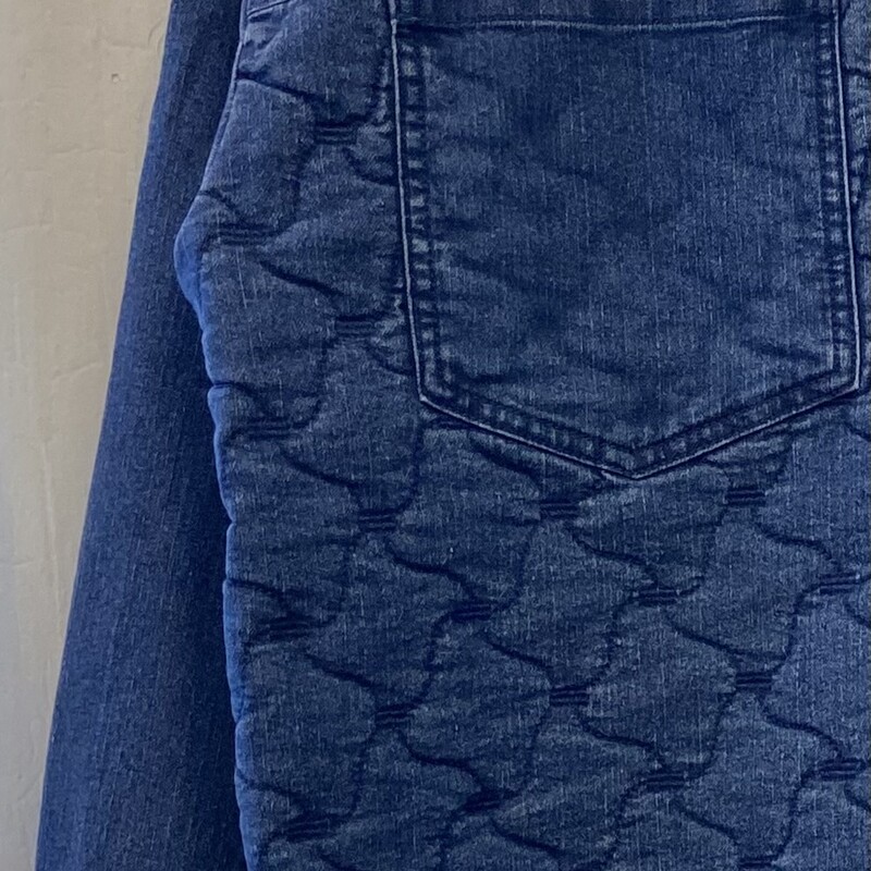 Denim Quilted Jacket<br />
Blue<br />
Size: S - P