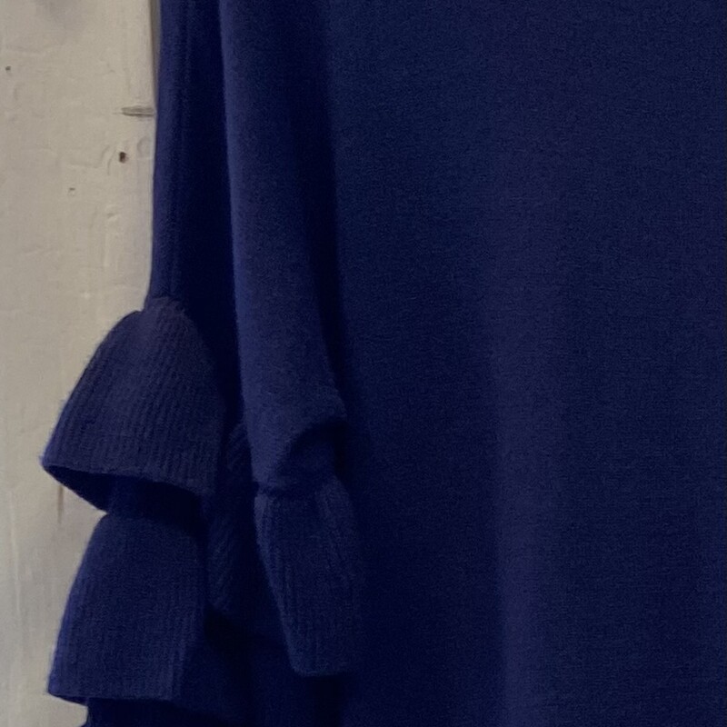 Indigo Ruffle Slve Sweater<br />
Indigo<br />
Size: Small