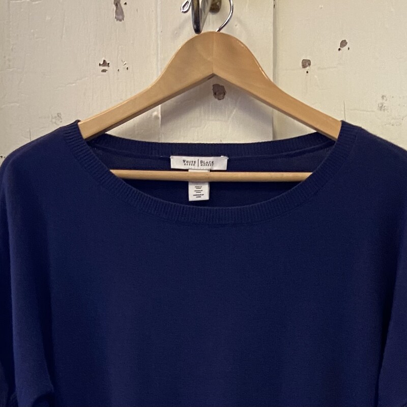 Indigo Ruffle Slve Sweater<br />
Indigo<br />
Size: Small