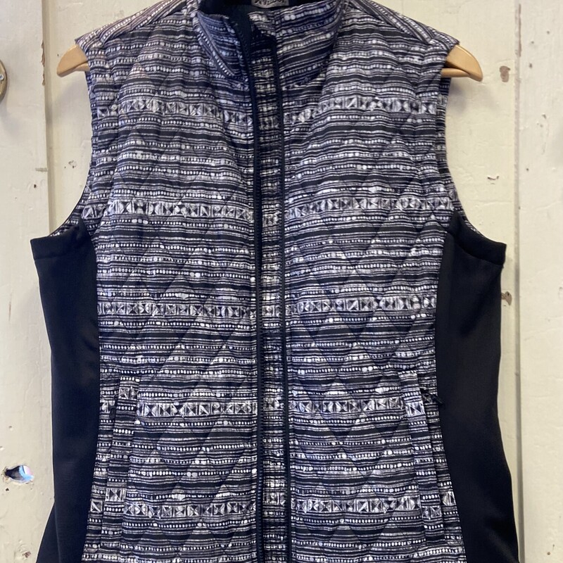 Blk/gry/b Quilted Vest<br />
Blk/gry<br />
Size: L R $100