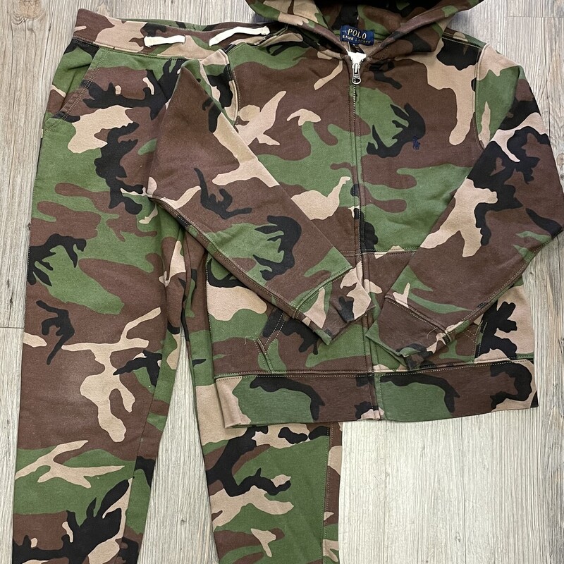 Polo Ralph Lauren Sweat S, Camo, Size: 10-12Y