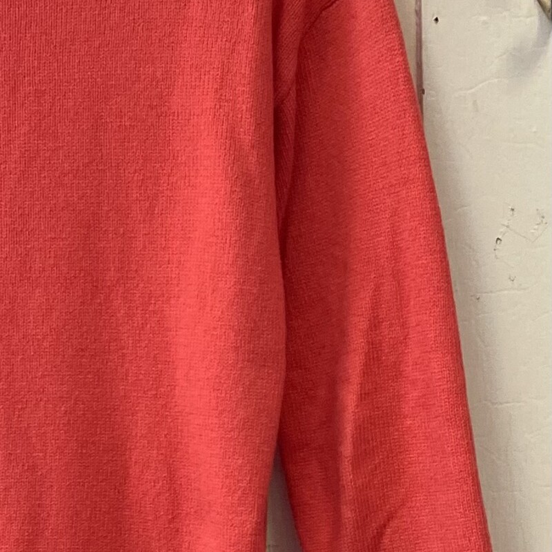 Coral Scallop Sweater<br />
Coral<br />
Size: Medium