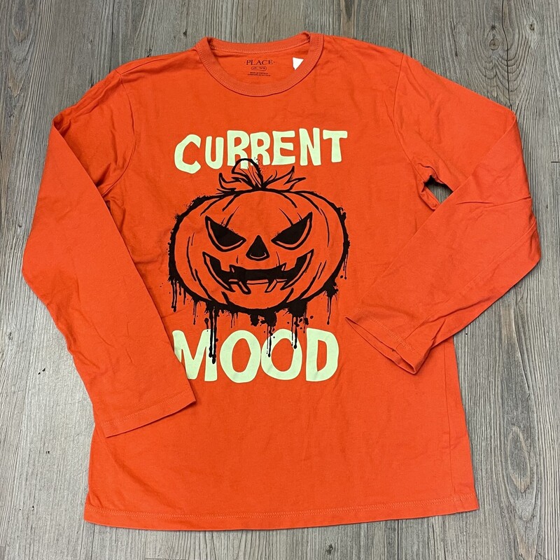 Childrens Place LS Tee, Orange, Size: 10-12Y