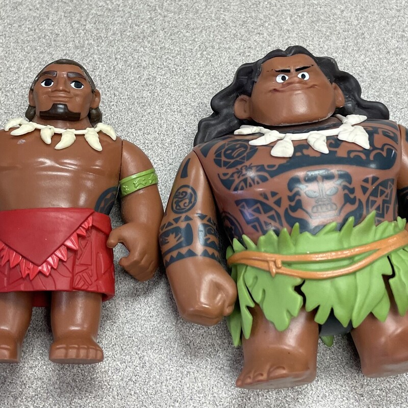 Moana Maui Figures, Multi, Size: 2 Pcs