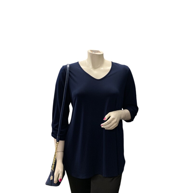 Kim & Co, Navy, Size: 2x