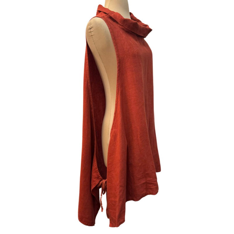 Bryn Walker Tunic Topper<br />
100% LINEN<br />
Color: Pumpkin Spice<br />
Size: XL