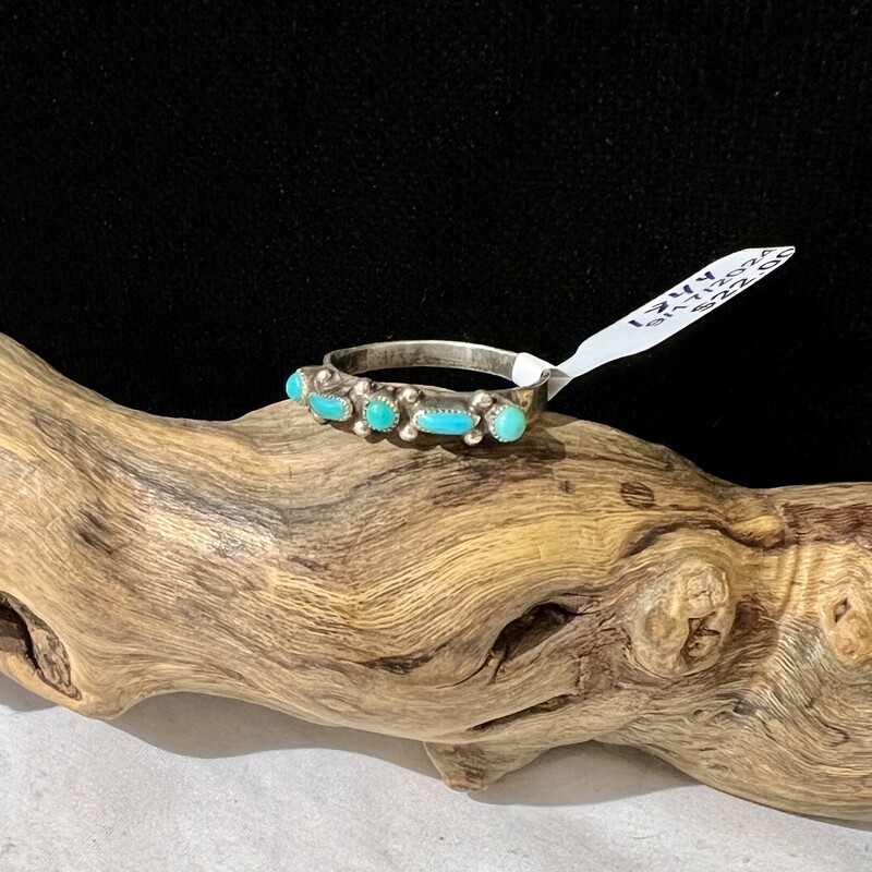 5  turquoise stone ring