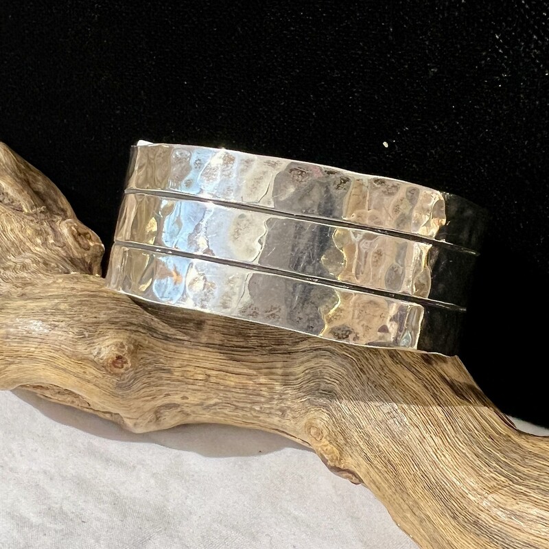 Sterling Hammered Cuff