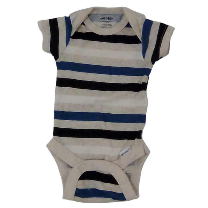 Onesie (Stripes/Blue/Blac