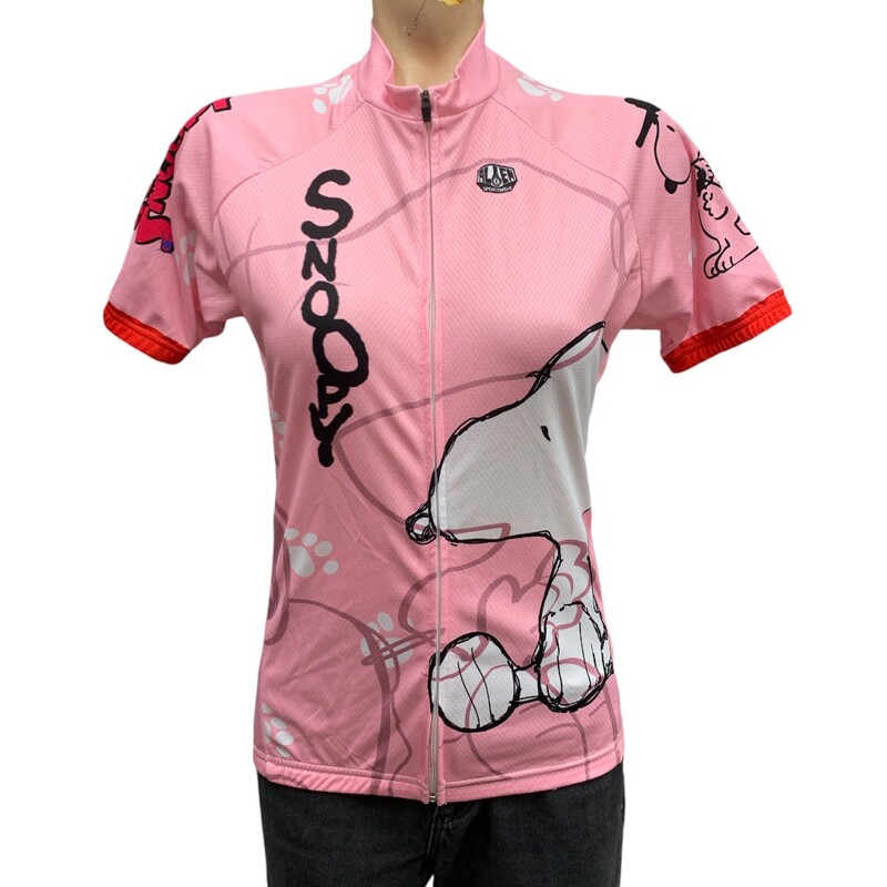 Cycling Snoopy, Pink, Size: L