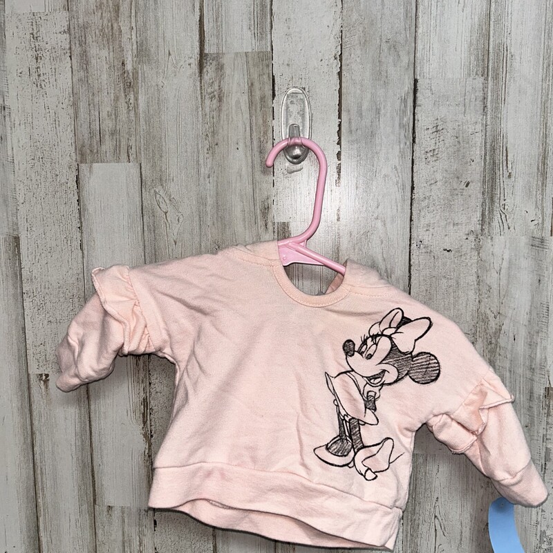 NB Lt Pink Minnie Top