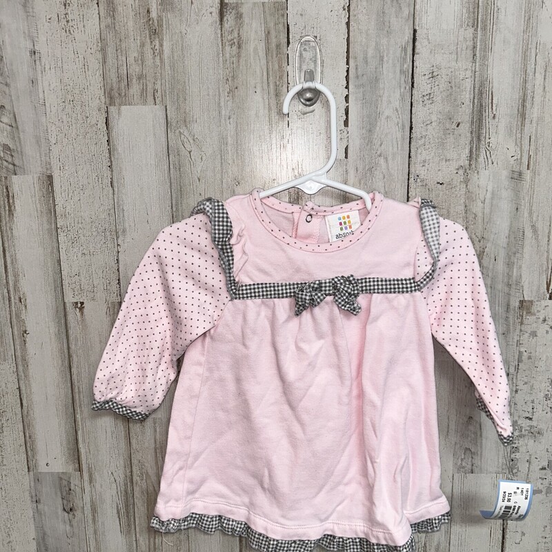 6/9M Pink Plaid Bow Dress