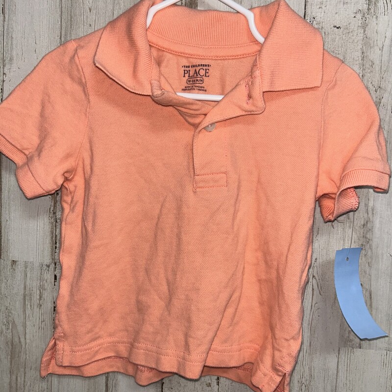 18/24M Coral Polo, Orange, Size: Boy 12-24m