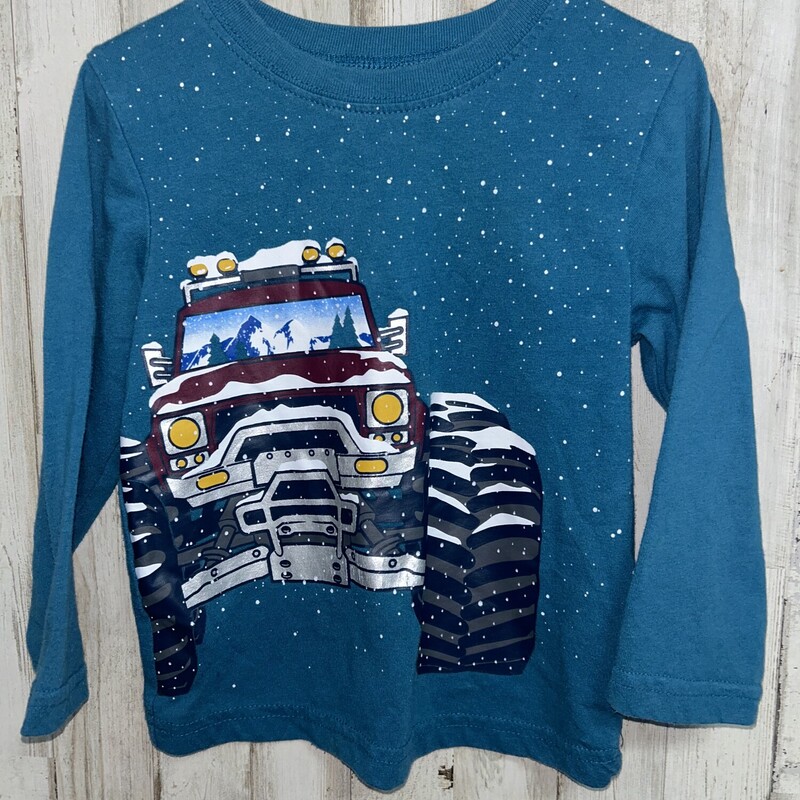 3T Blue Snowy Truck Tee