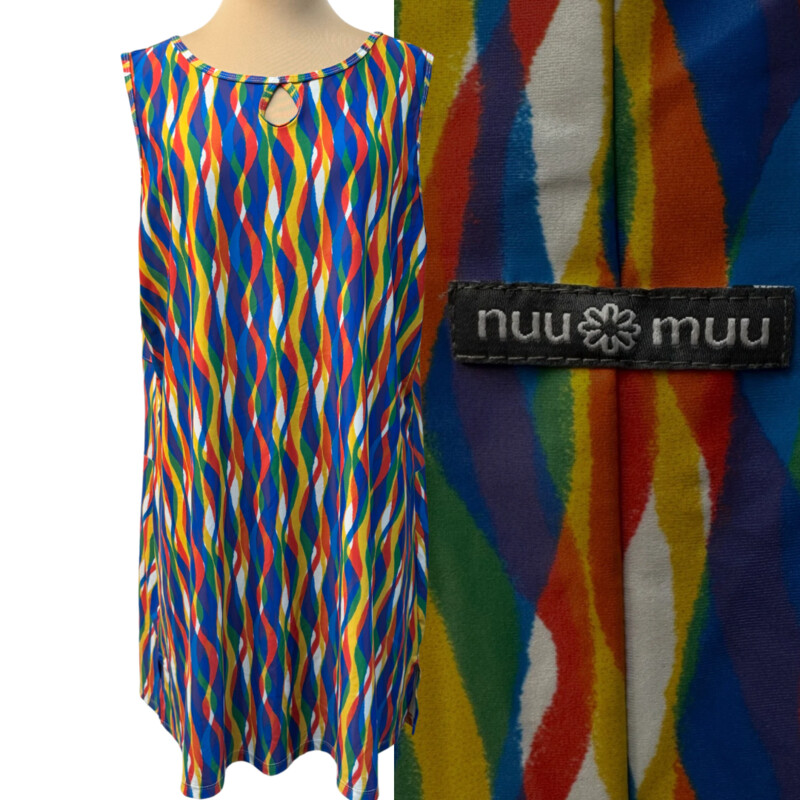 Nuu Muu Ruu Muu Dress
Front Keyhold Detail
Back Pocket
Rainbow 2020 Design
A Rainbow of Colors
Size: 3XL