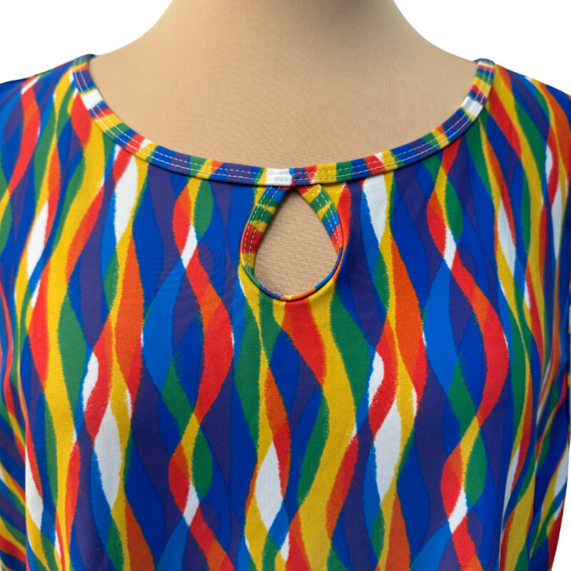 Nuu Muu Ruu Muu Dress
Front Keyhold Detail
Back Pocket
Rainbow 2020 Design
A Rainbow of Colors
Size: 3XL