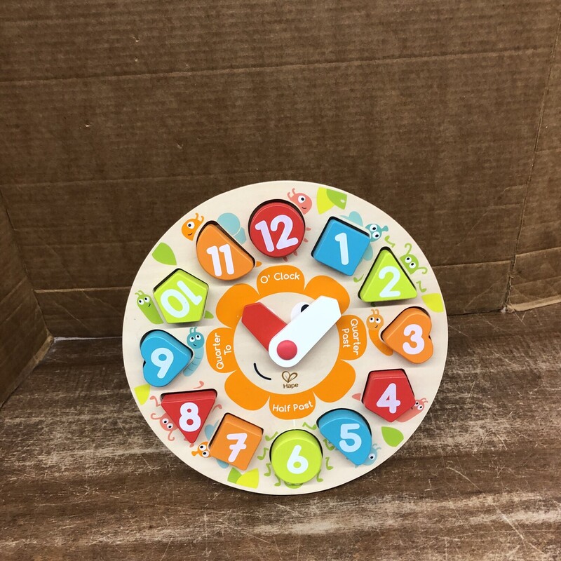 Hape, Size: Puzzle, Item: Clock