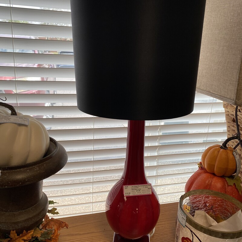 Red Glass Lamp