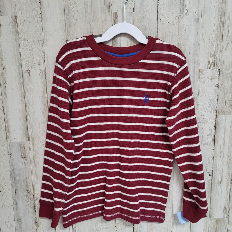 7 Red Stripe Thermal Top