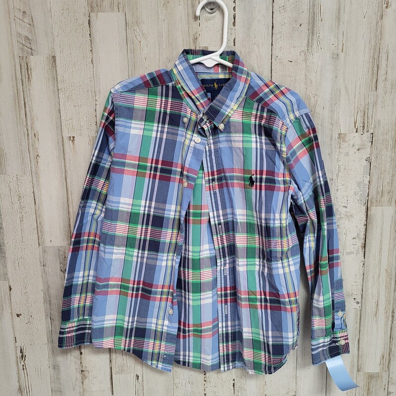 7 Blue/Green Button Up