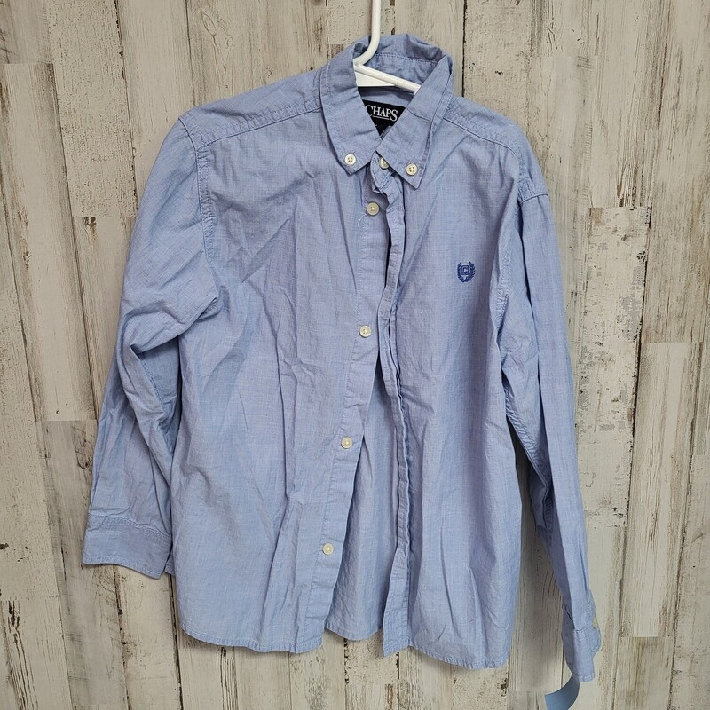 7 Lt Blue Button Up