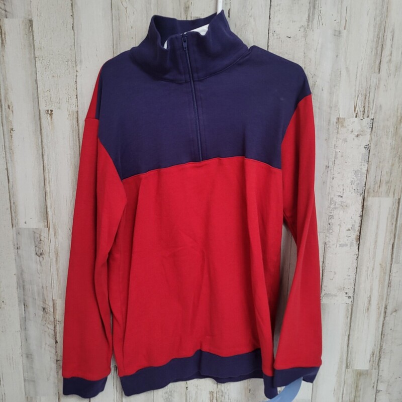 7 Red/Navy Pullover