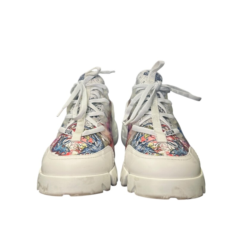 Dior Connect Chunky Floral Sneakers<br />
 Size: 38.5<br />
<br />
DC38.5<br />
<br />
Some marks and scuffs<br />
Comes with box and dust bags