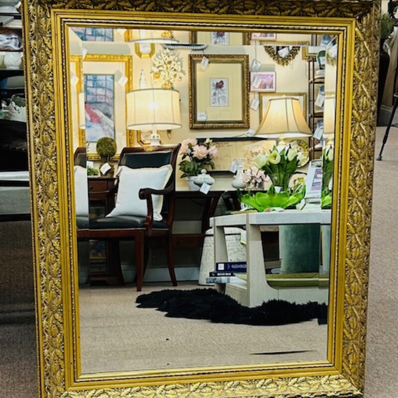 Ornate Beveled Mirror
Gold Size: 28 x 34H