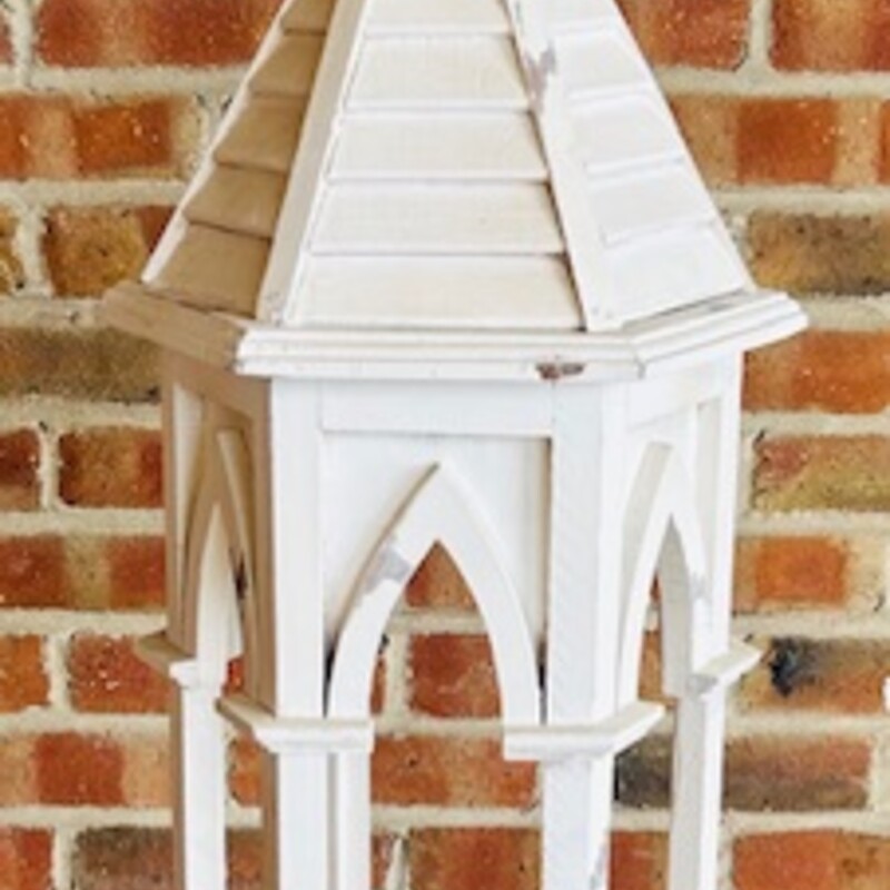 Wood Gazebo Decor
White
Size: 11x36H