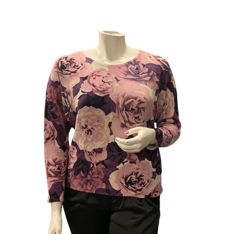 Laura Floral, Prple/pn, Size: L