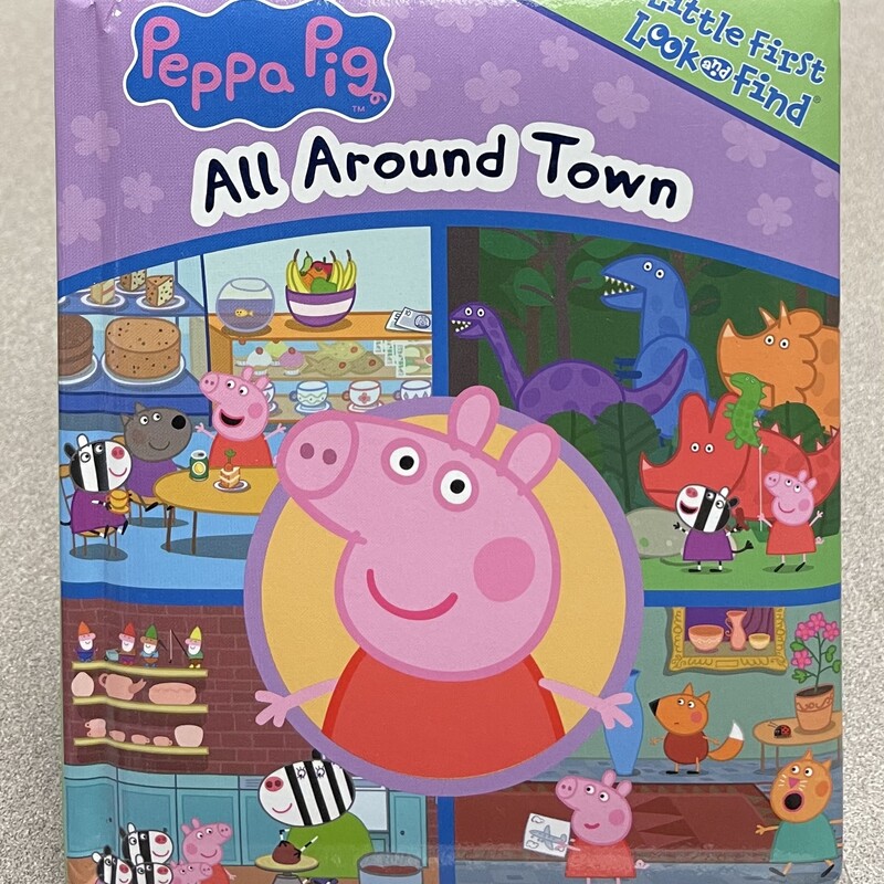 Peppa Pig All Around Town, Multi, Size: Boardbook