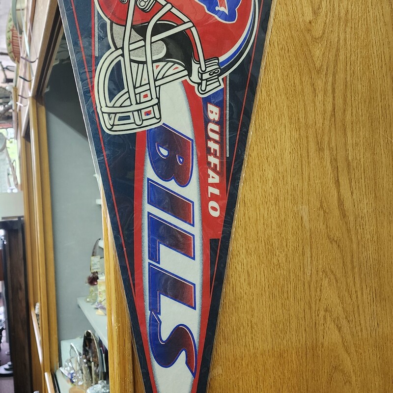 Buffalo Bills Pennant, R W B, Size: 29 In
Several Vintage Bills Pennants Available!
Contact store for shipping :)