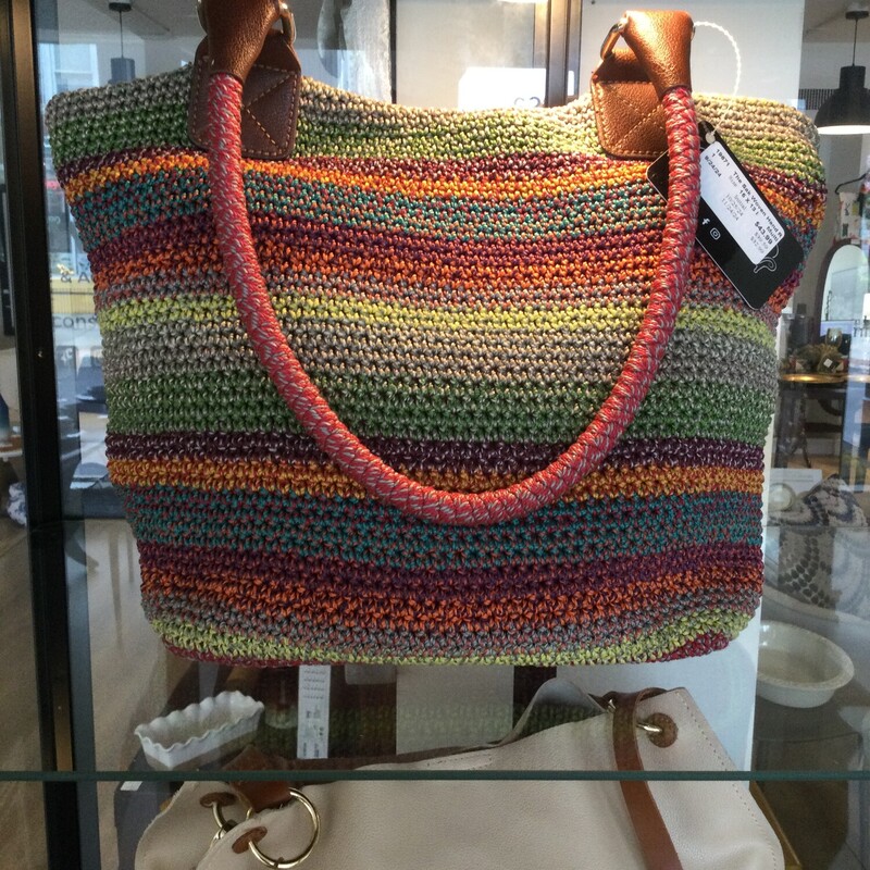 The Sak Woven Handbag,
Multi,
Size: 15 X 13 In