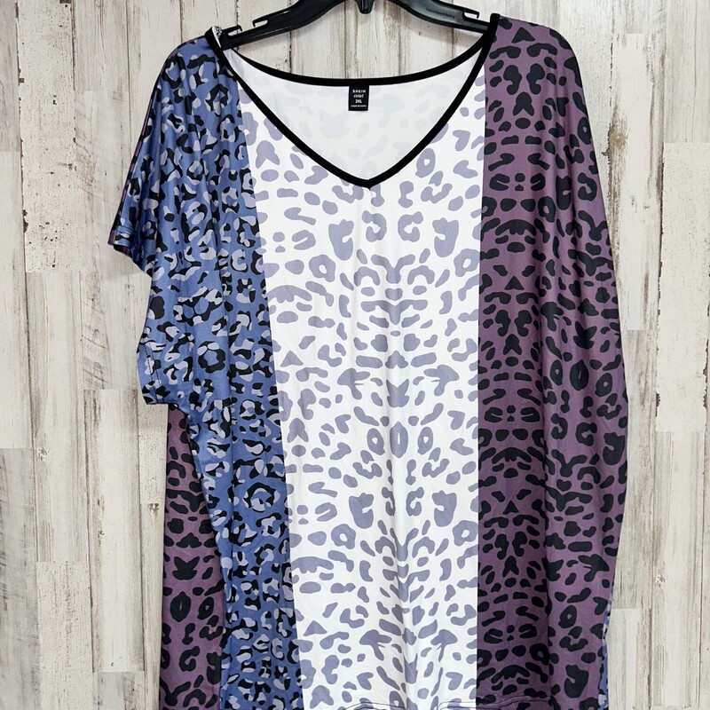 2X Purple Leopard Stripe