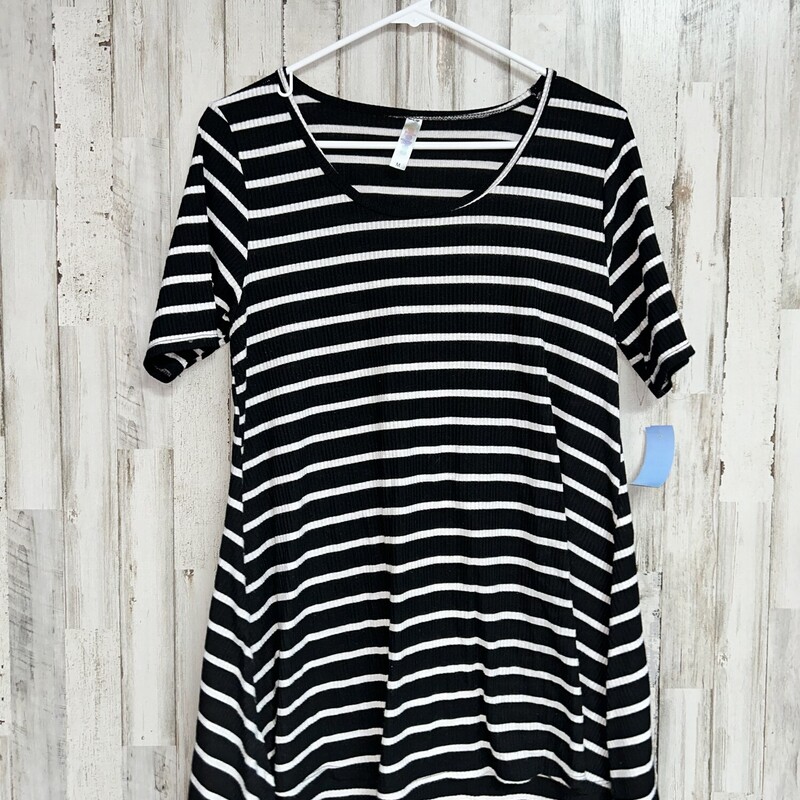 M Black Striped Top