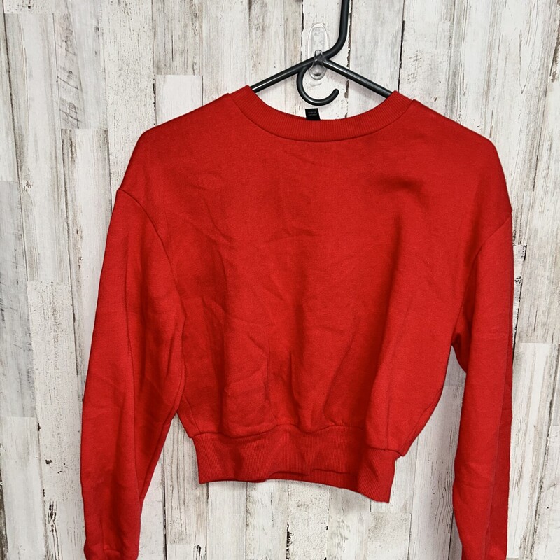 S Red Crop Sweatshirt