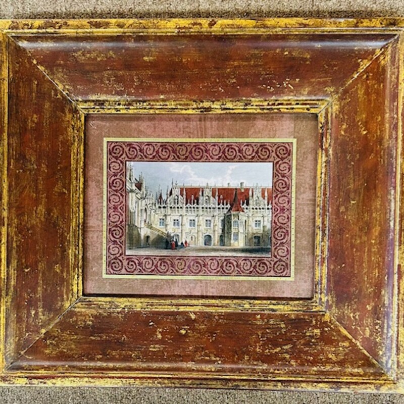 French Chateau I
Red and Gold
Size: 17x15H