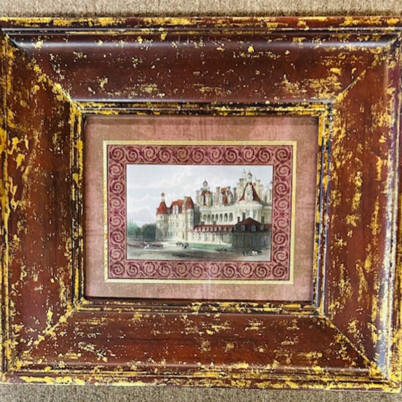 French Chateau III
Red and Gold
Size: 17x15H