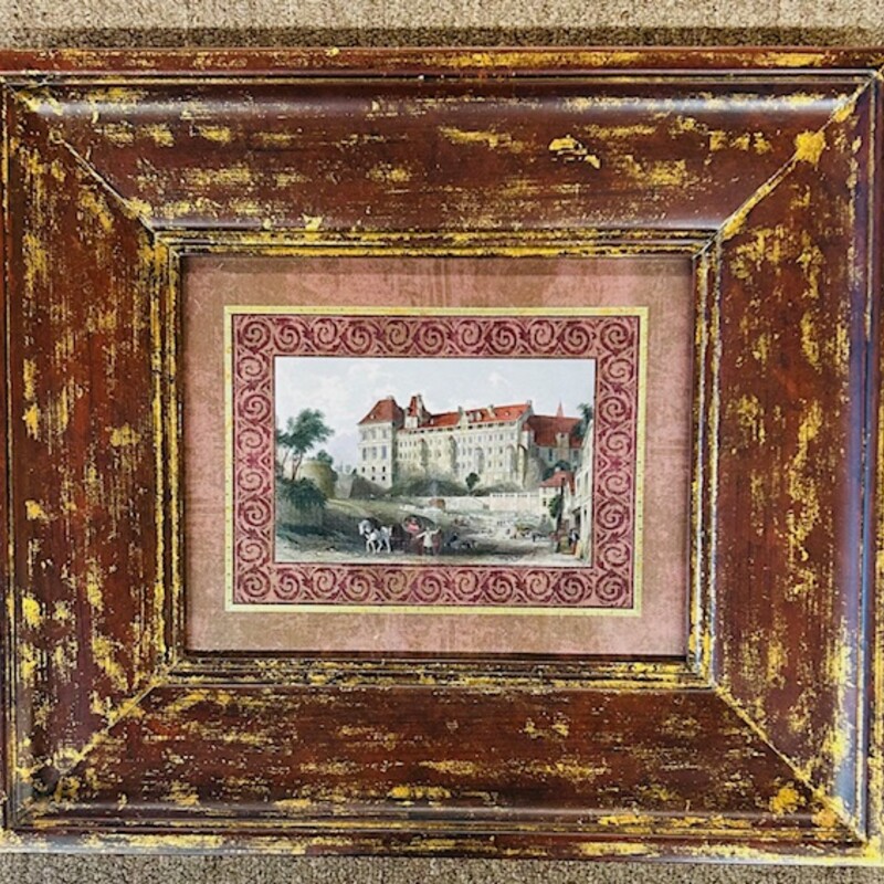 French Chateau I
Red and Gold
Size: 17x15H