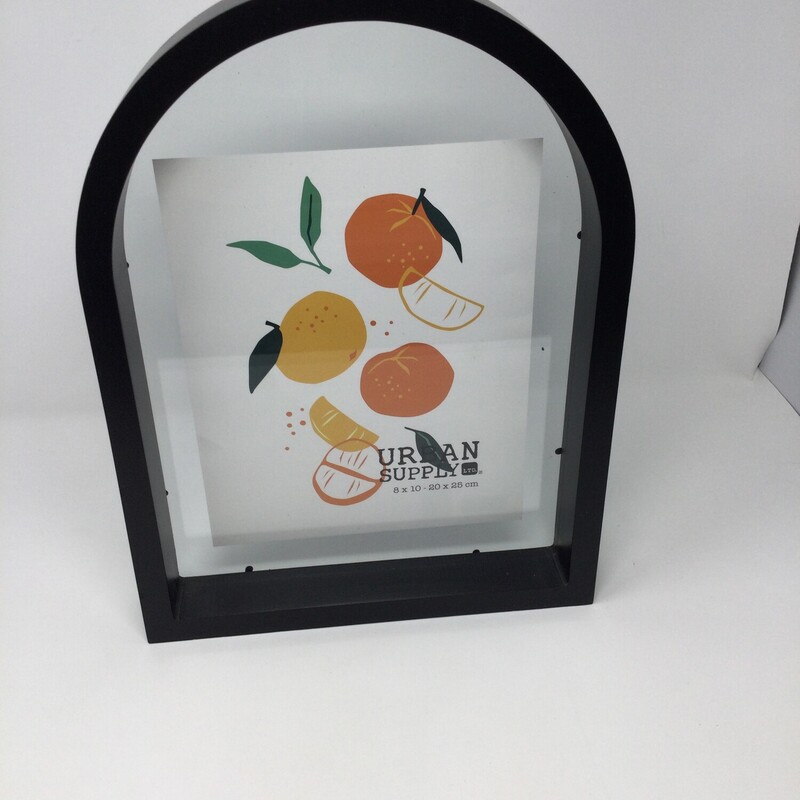 Arched Photo Frame For 8X10 picture, Black/glass, Size: 11X15