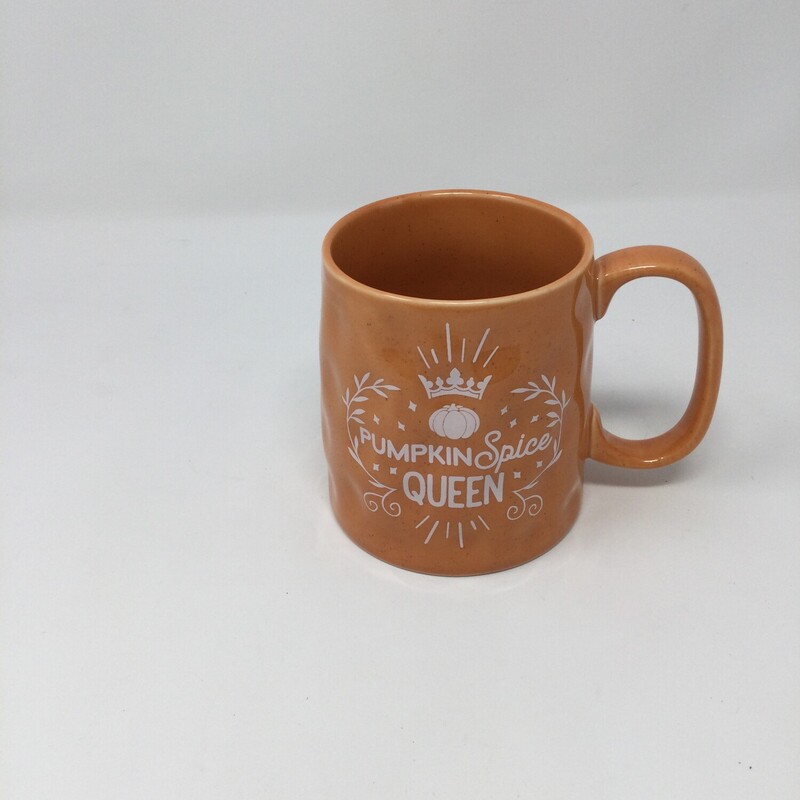 Pumpkin Spice Queen Mug, Orange/White